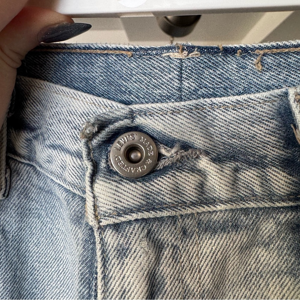 Levi's Premium Barrel Crop Jeans Light Wash 29 - Picture 8 of 16